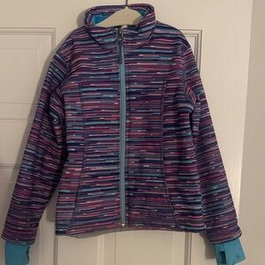 L.L. Bean Striped Zip-Up spring Jacket
